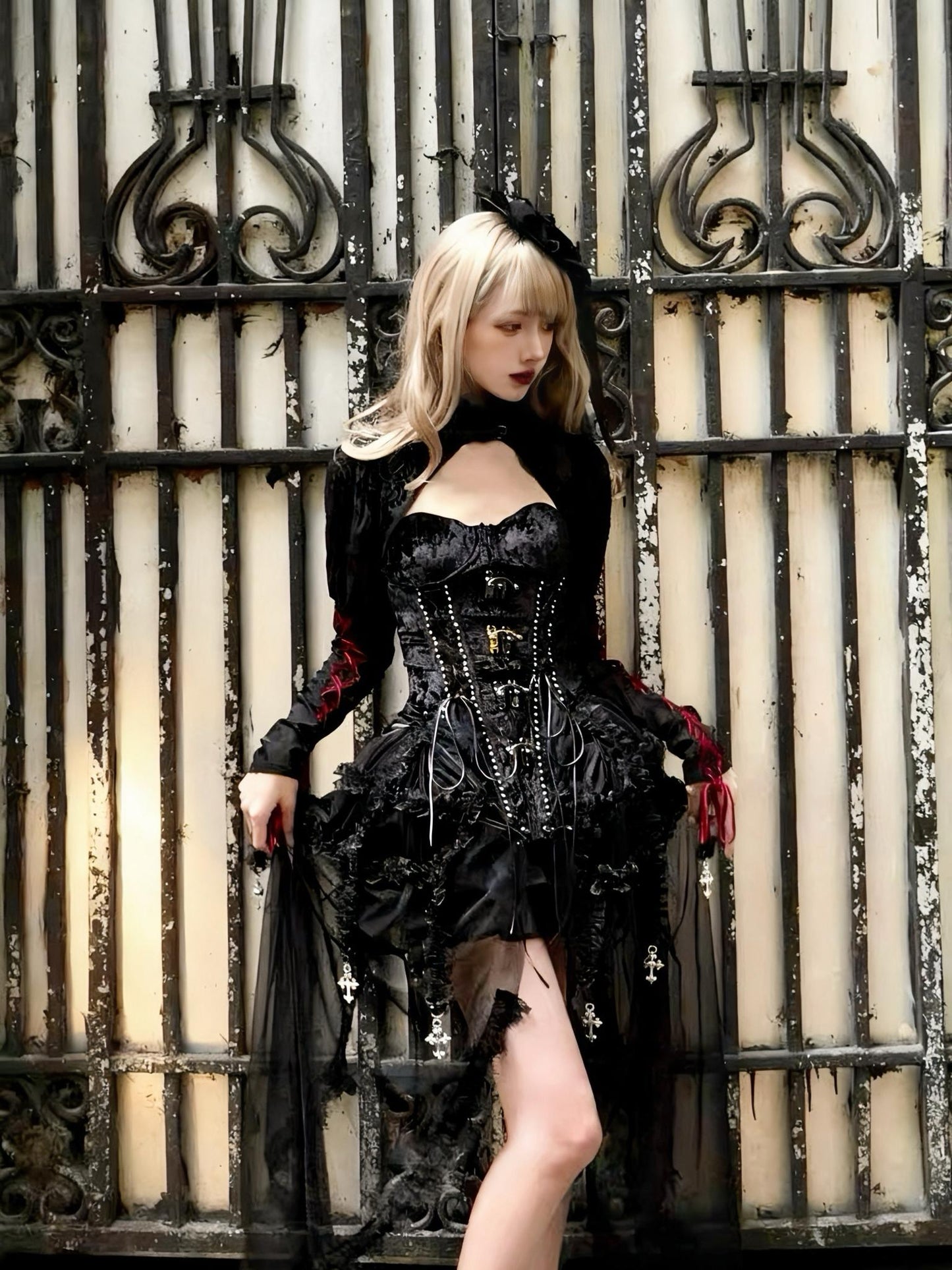 gothic corset set dark angel gothic fashion