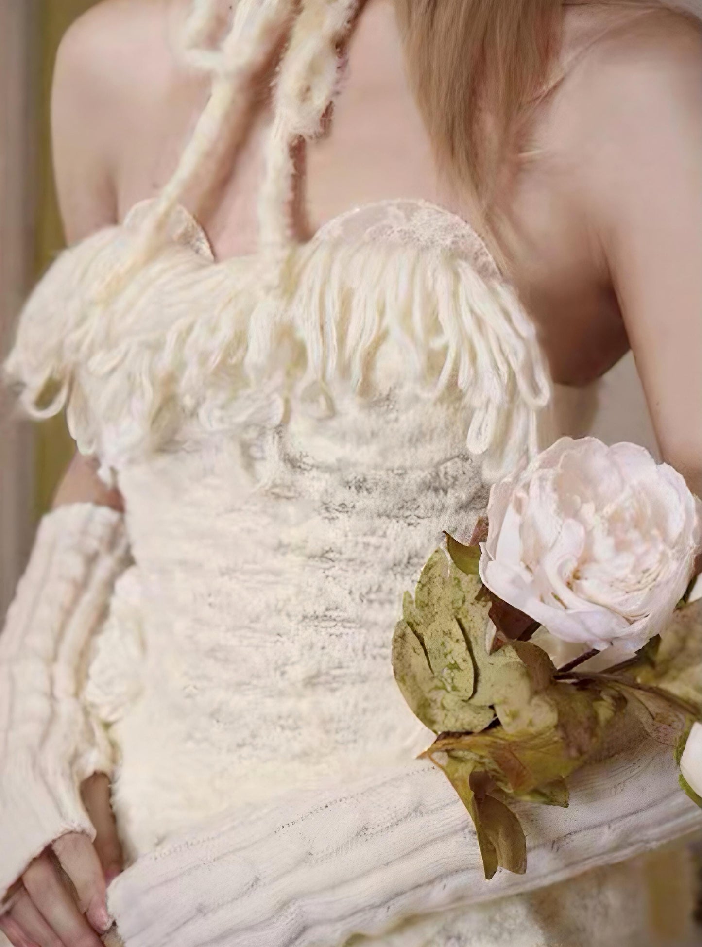 Balletcore lace dress vintage rococo styling