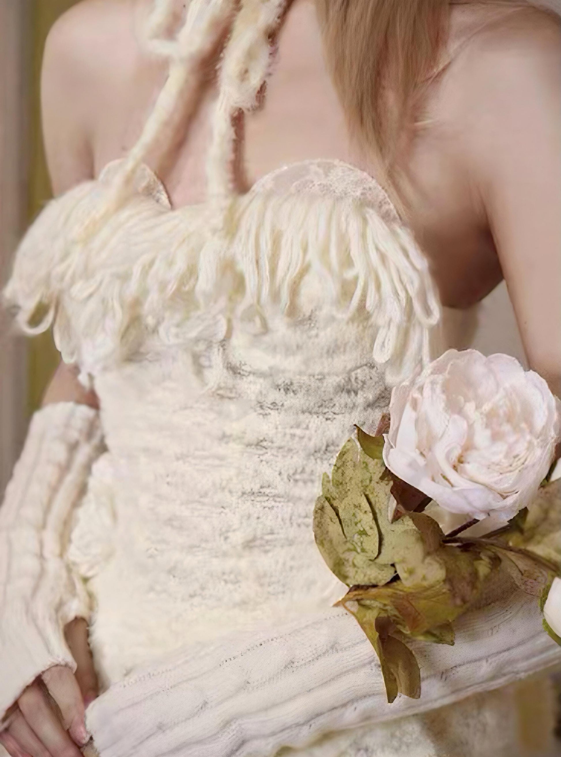 Balletcore lace dress vintage rococo styling