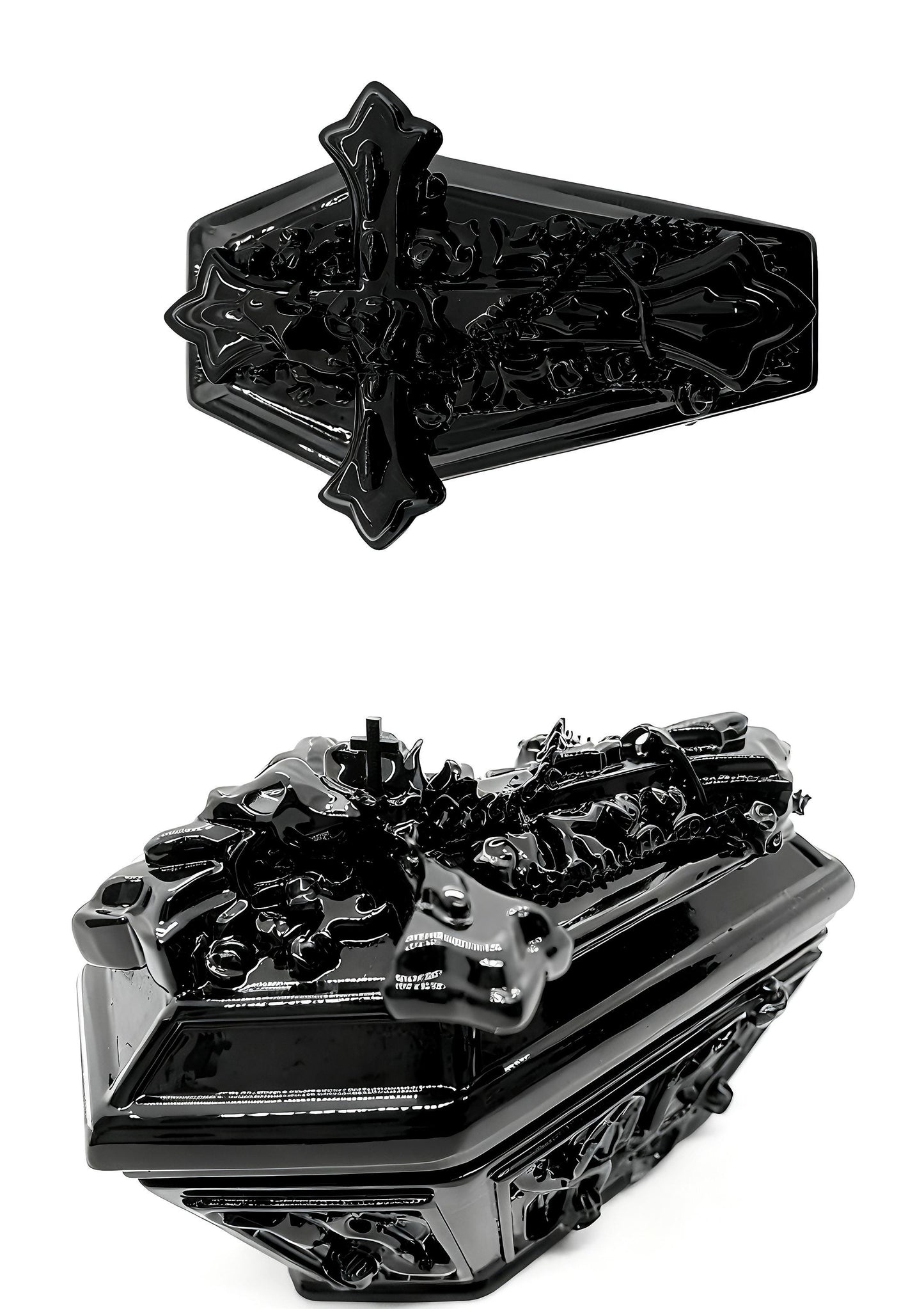 3D Printed Gothic Coffin Case ,Earphone Protective Case, Unique Dark Aesthetic Earbuds Holder