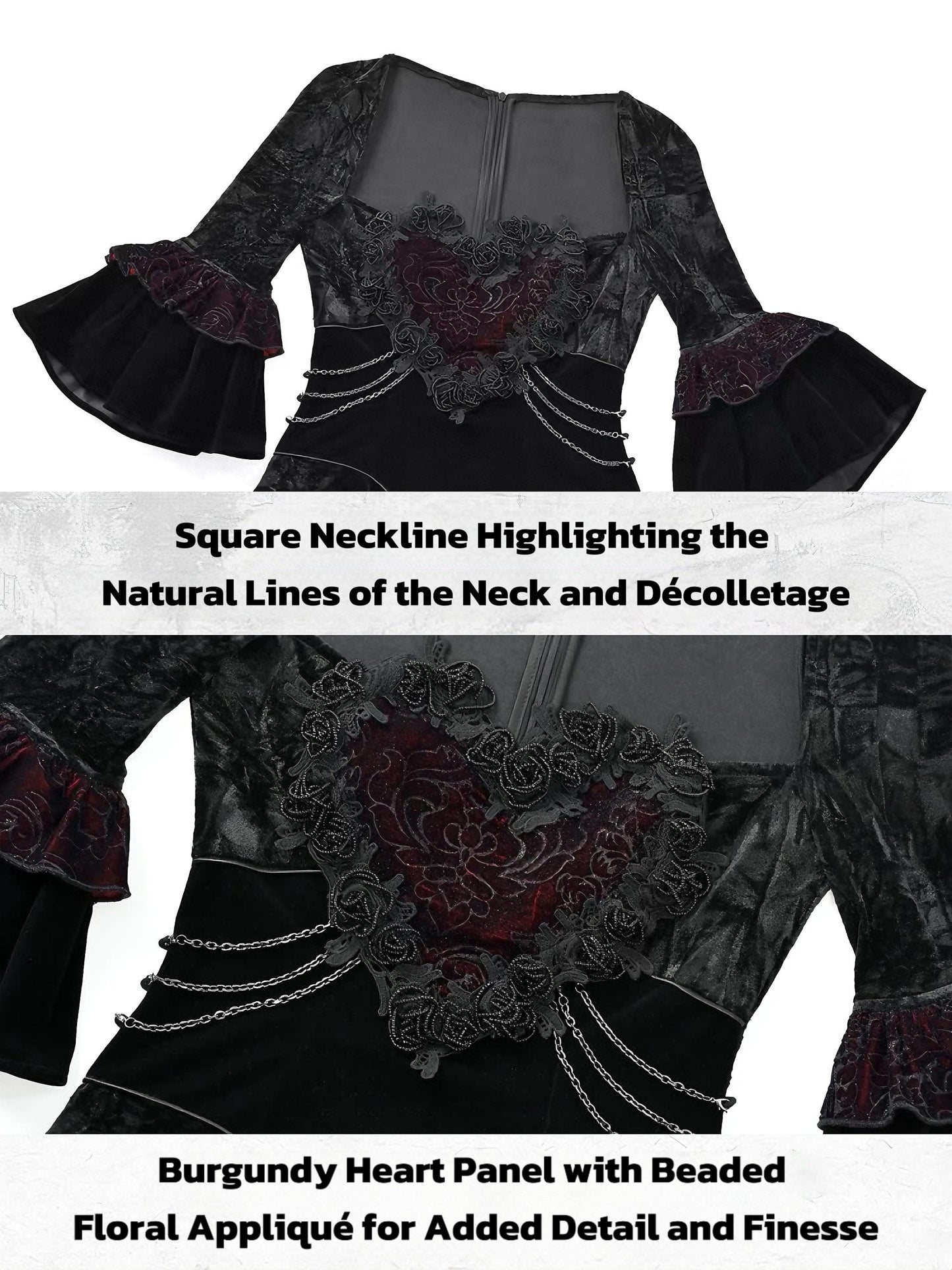 red gothic velvet dress victorian gothic outfit