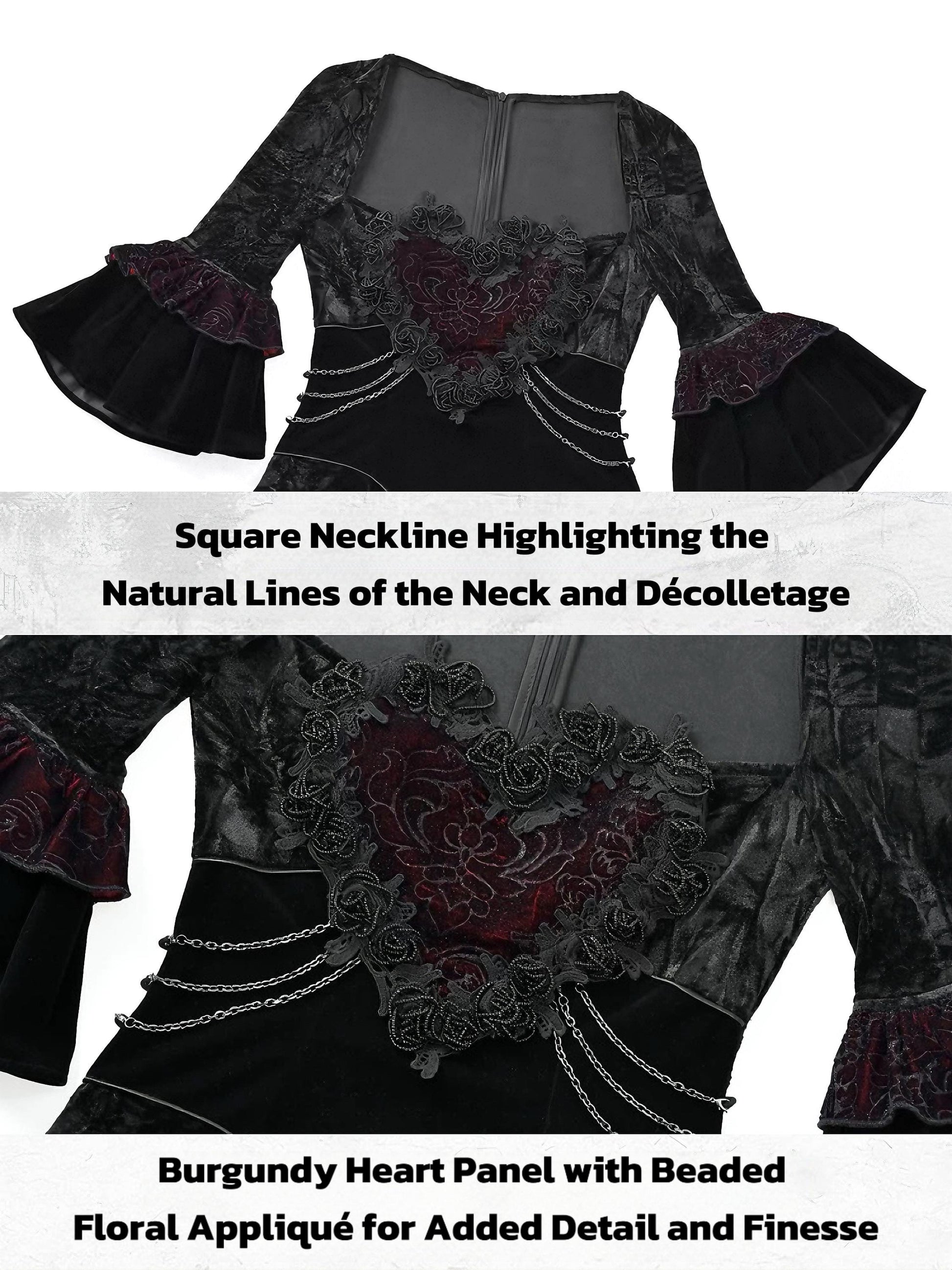 red gothic velvet dress victorian gothic outfit