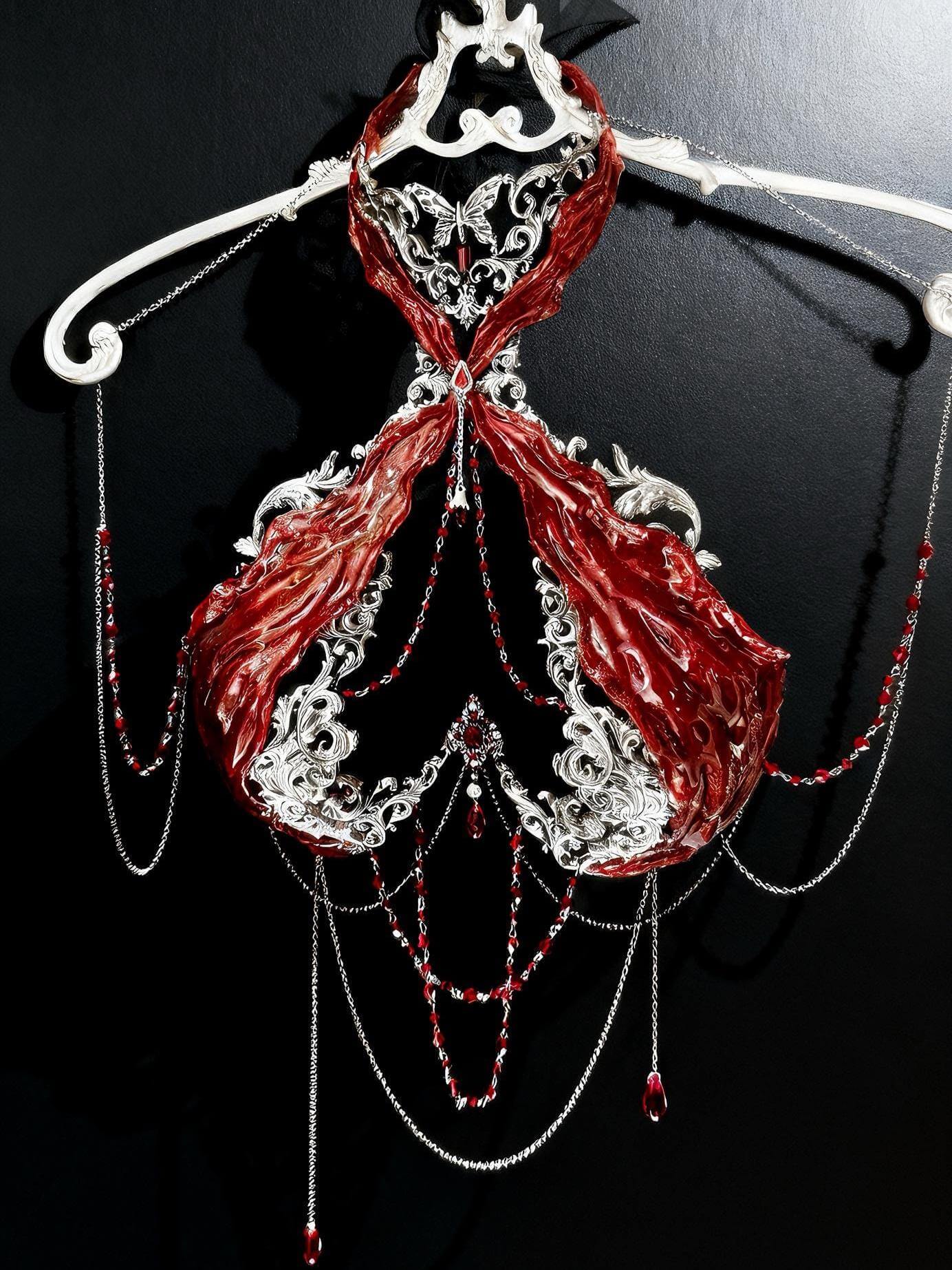 Gothic rave corset top front view gothic festival outfit