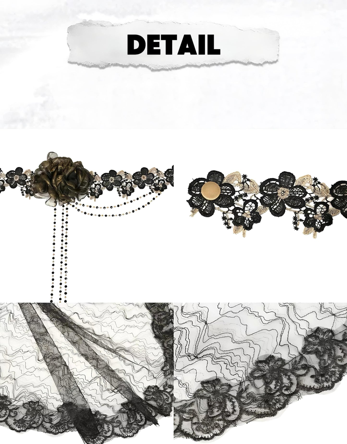 Eclipsed Saint Veil – Gothic Black Lace Veil & Beaded Headpiece Set, Vampire Bride Headdress, Dark Wedding Shawl, Witch Nun Costume