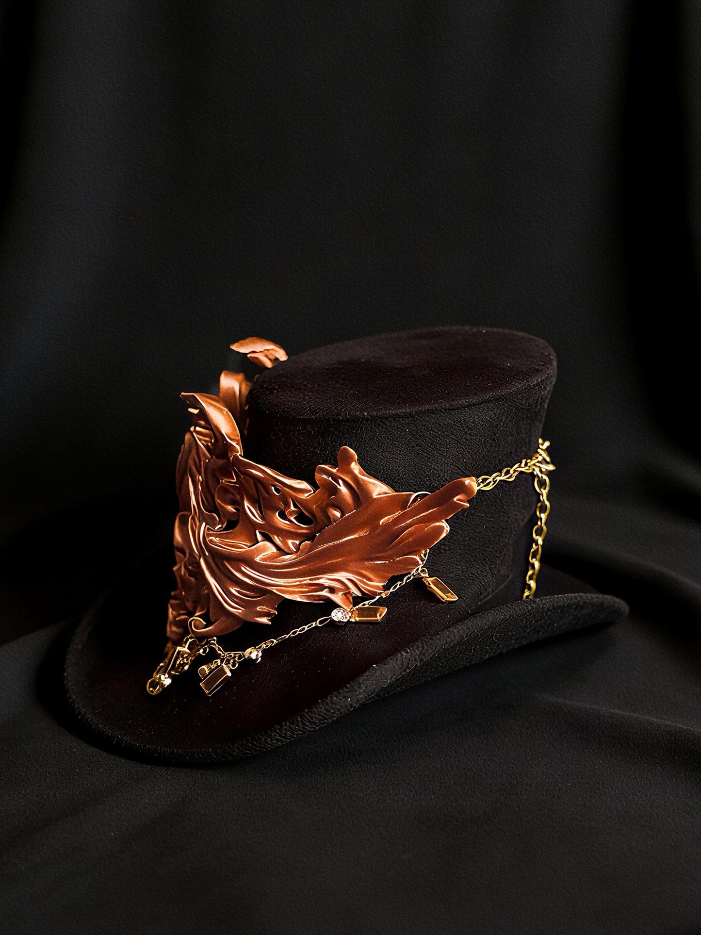 3D Printed Gothic Heart Choker Necklace, Baroque Filigree Statement Collar, Fantasy Couture Necklace, Gift for Her