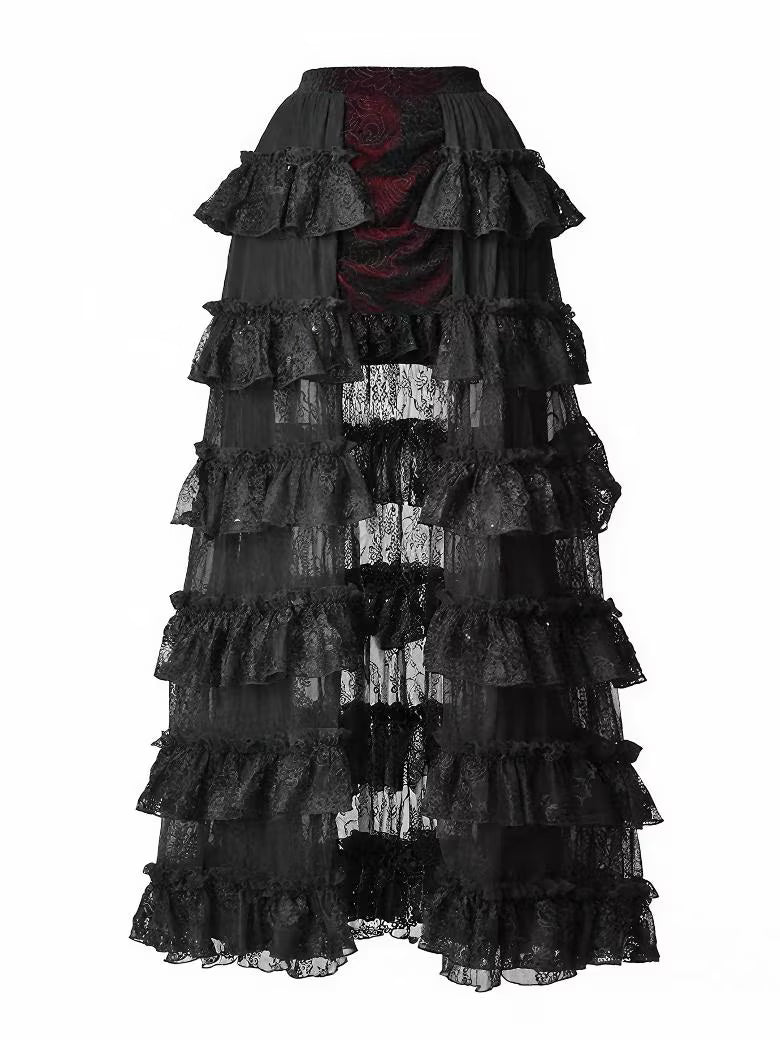 gothic corset dress hoop skirt underskirt structure silhouette