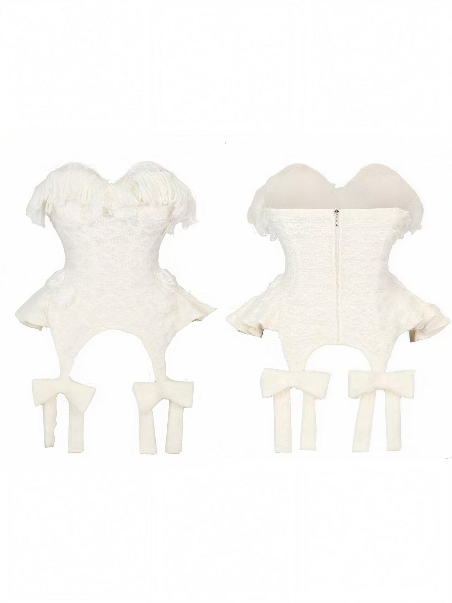 Balletcore lace dress soft knit lace detail