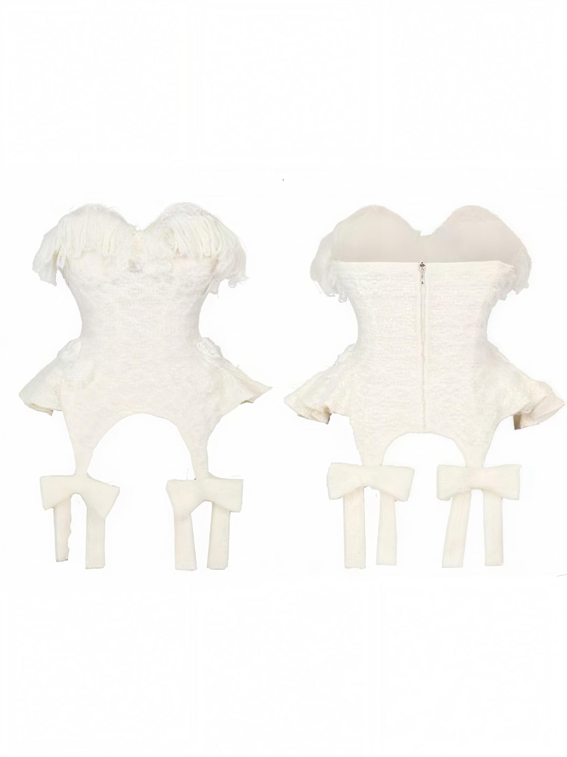 Balletcore lace dress soft knit lace detail