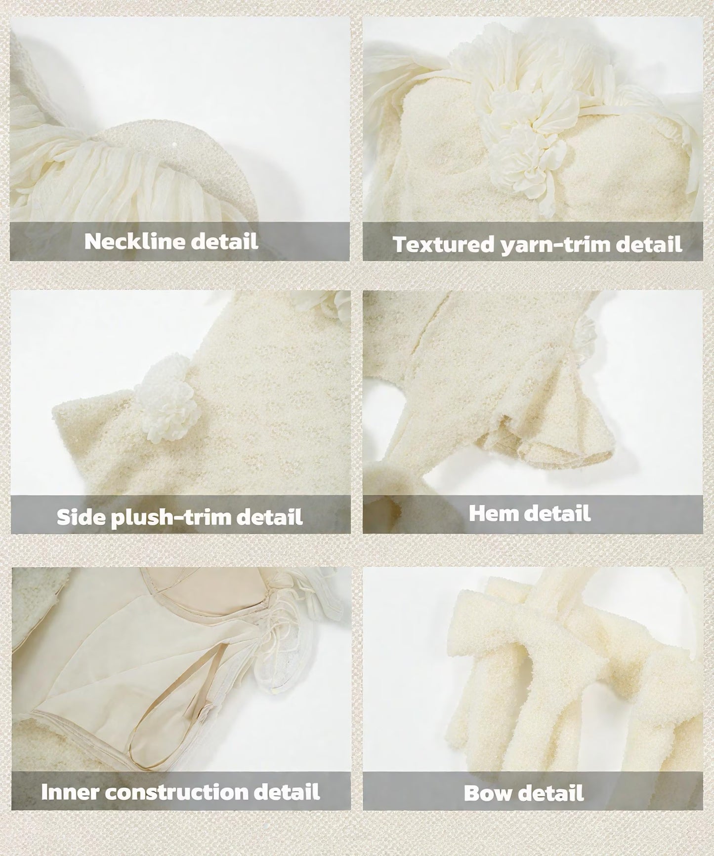 Balletcore lace dress soft knit lace detail