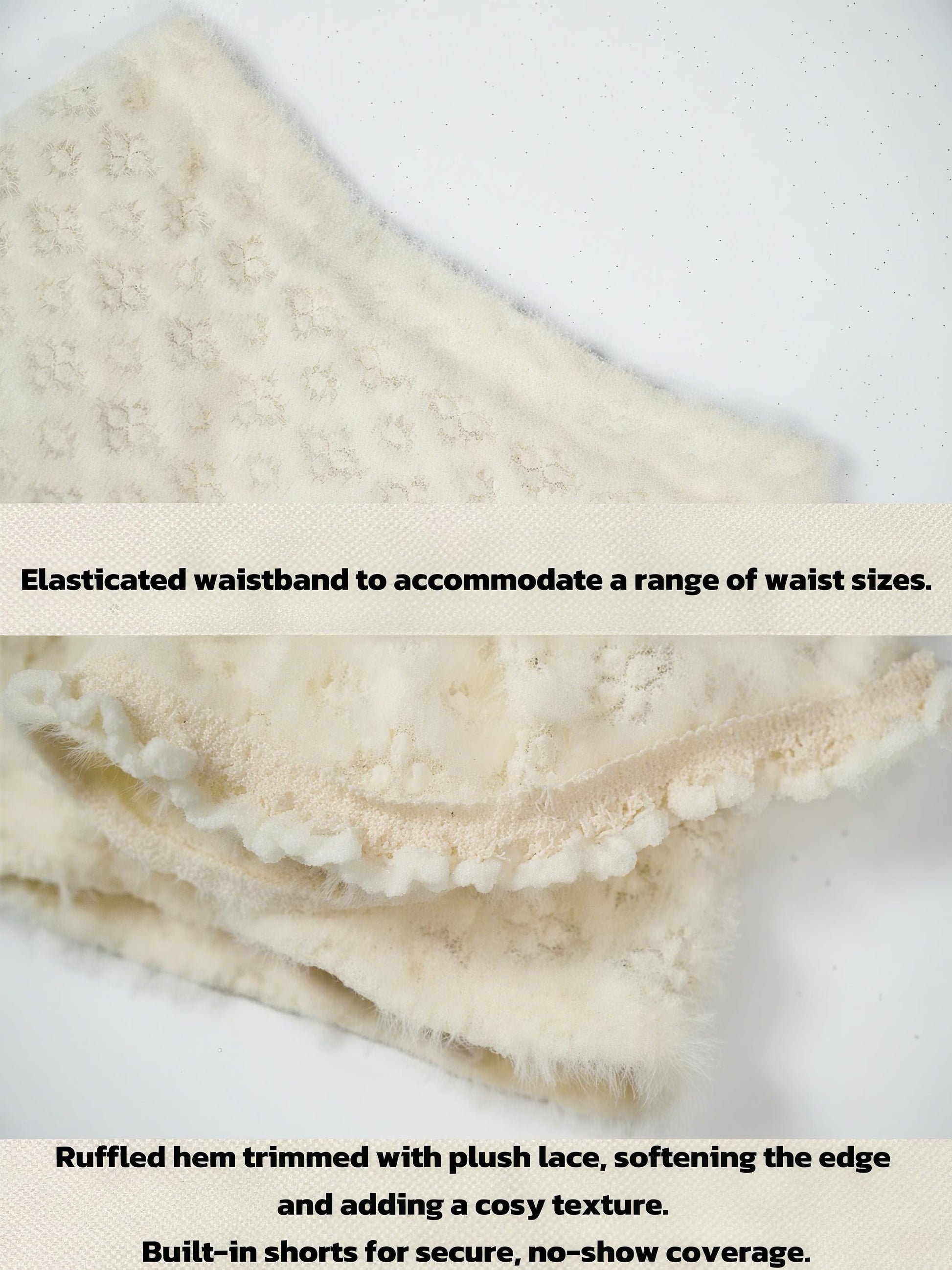 Balletcore lace dress soft knit lace detail